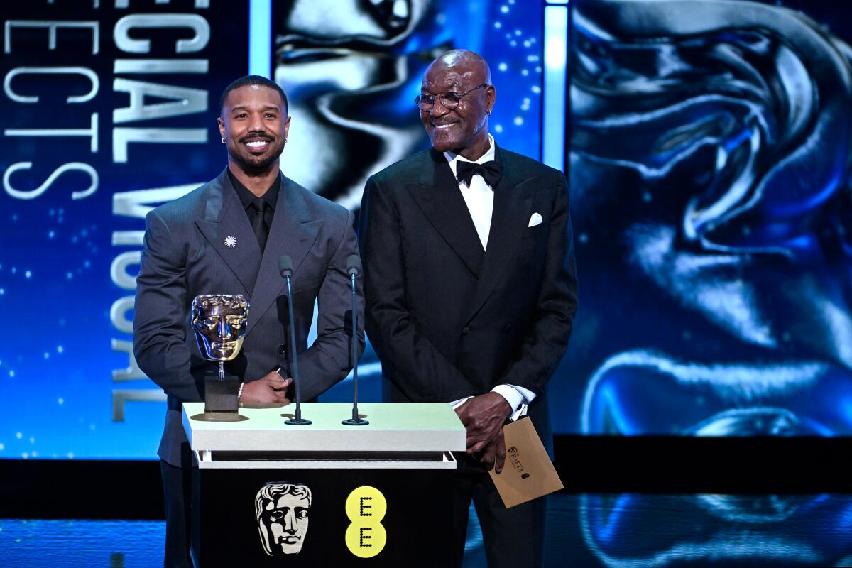 Michael B. Jordan and Delroy Lindo at BAFTA 2026